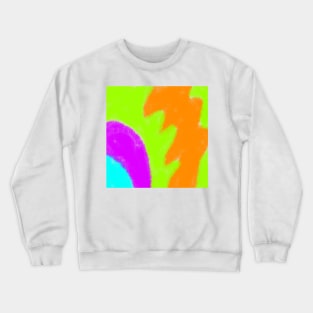 Colorful abstract texture watercolor art design Crewneck Sweatshirt